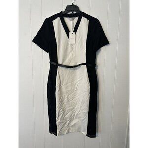 Hobemty Dress Black And White Elegant Large NWT
